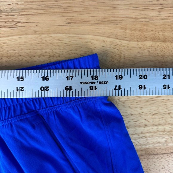 Lululemon Pace Breaker Linerless Shorts Men's XXL Blue Athletic Drawstring Logo - Picture 8 of 9